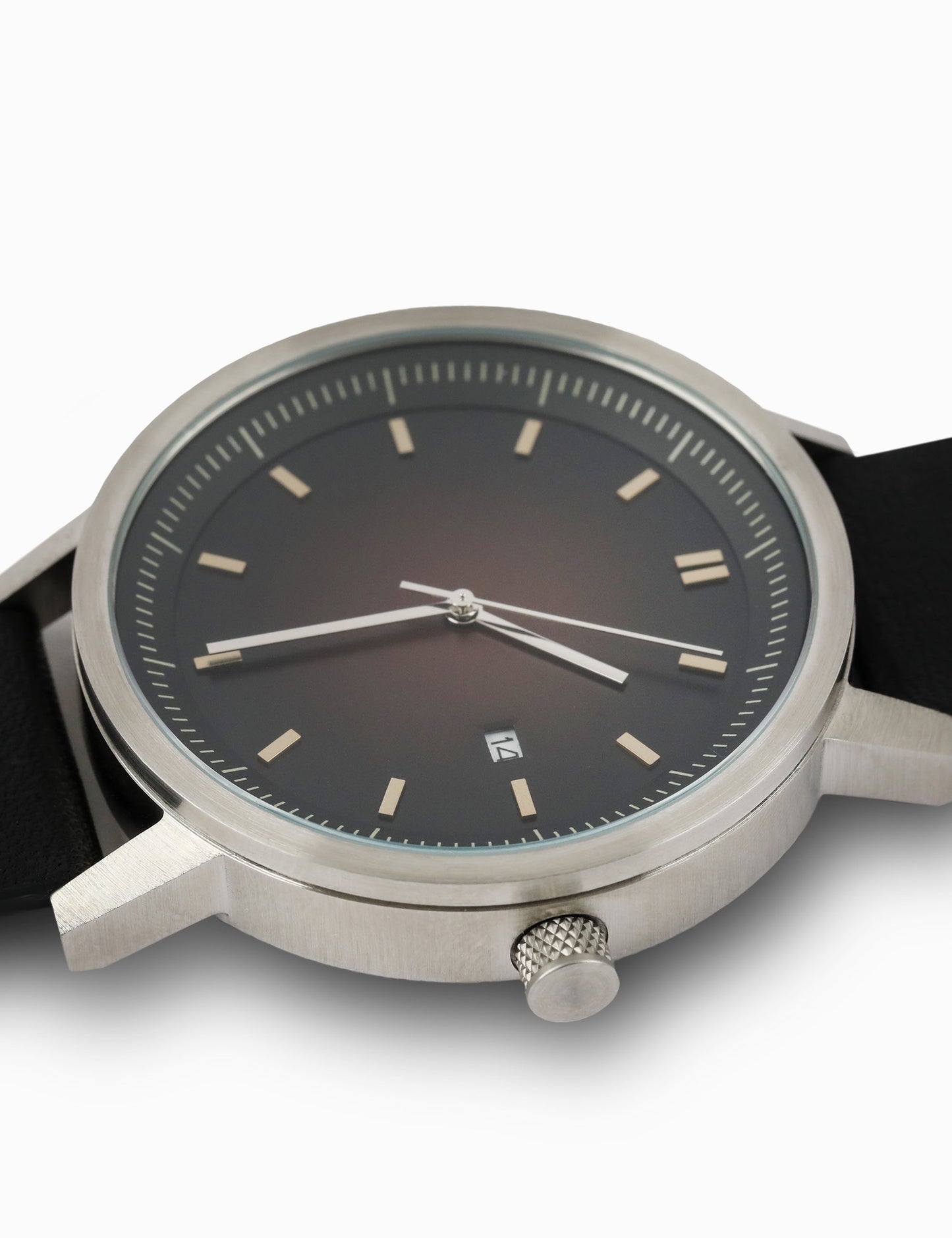 Earl Watch - Silver / Brown Sunburst / Black - 42mm