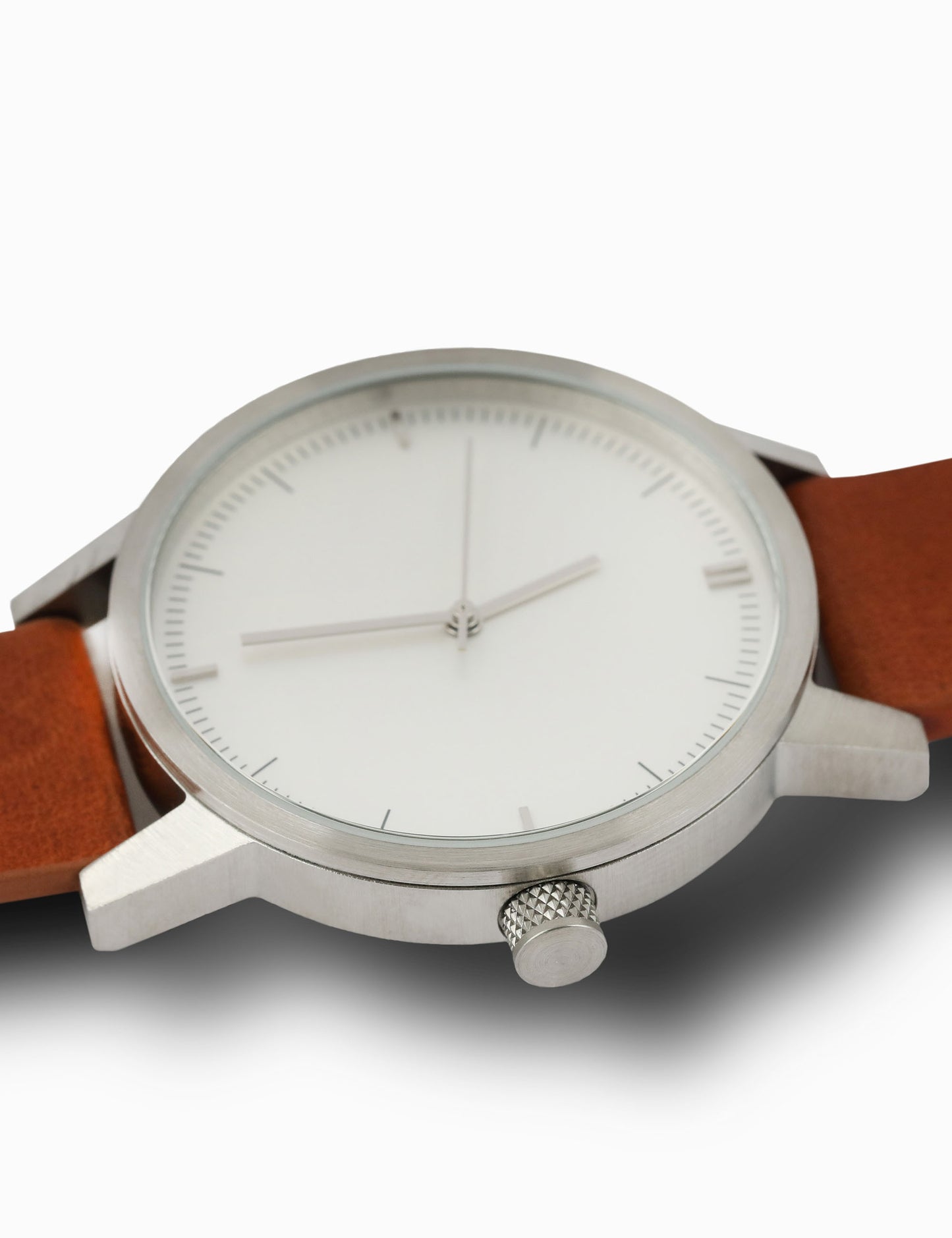 Kent Watch - Silver / White / Tan - 42mm
