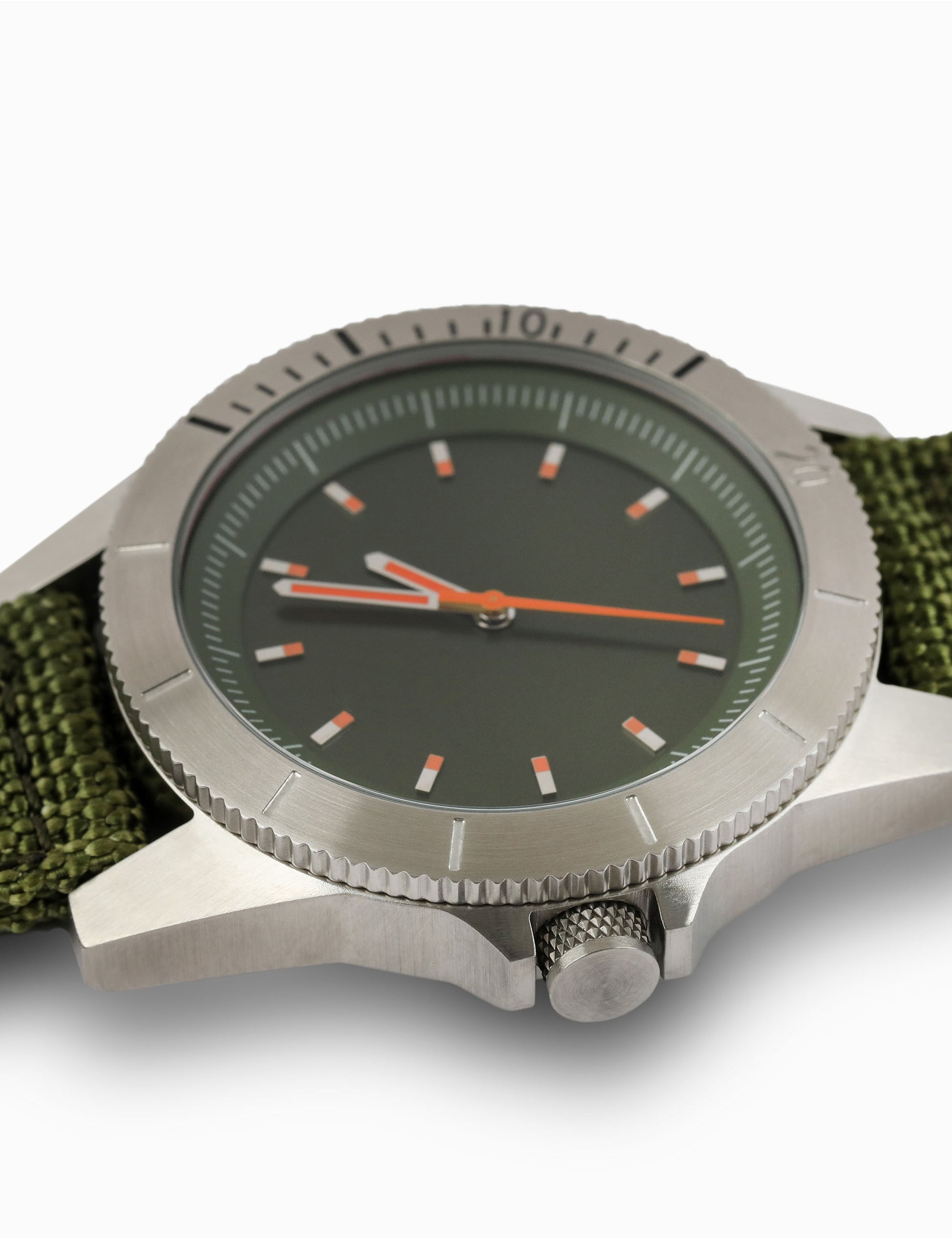 Explore Watch - Silver / Olive / Olive – Simple Watch Co.